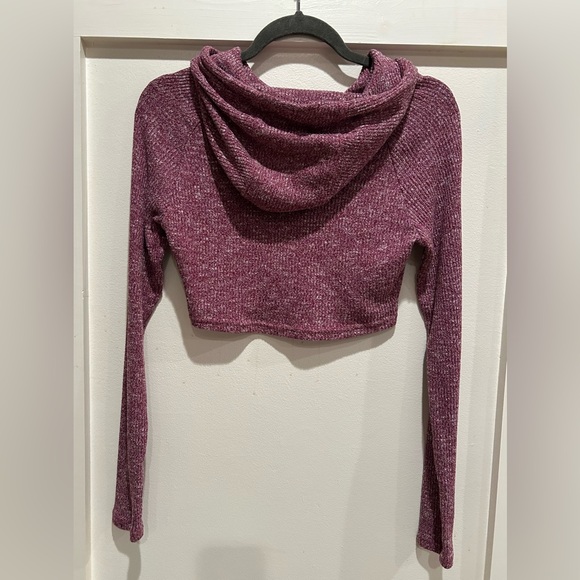 Gymshark Slounge Cropped Pullover Hoodie | Women’s Size S | Deep Plum - Picture 5 of 5